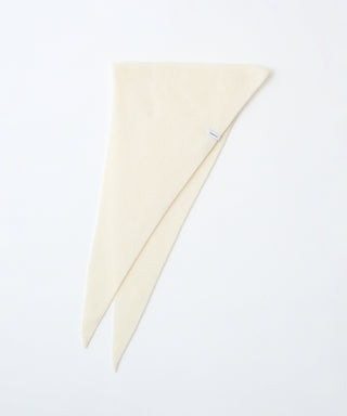 Wool cashmere fluffy triangle scarf