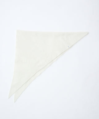 Fur cashmere triangle scarf