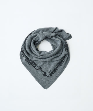Print-knit scarf