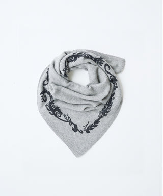 Print-knit scarf
