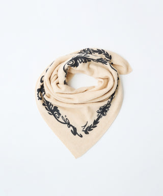 Print-knit scarf