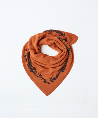 Print-knit scarf