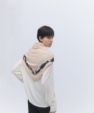 Print-knit scarf