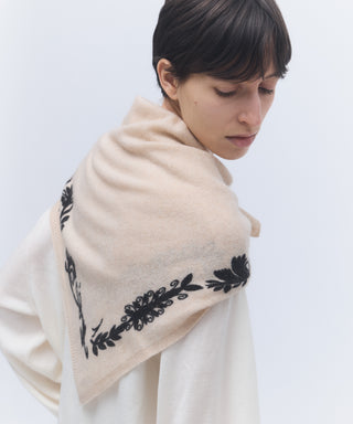 Print-knit scarf