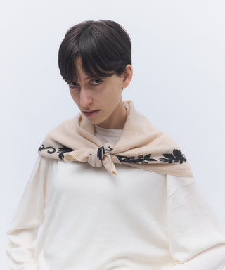 Print-knit scarf