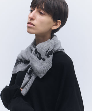 Print-knit scarf