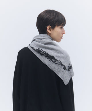 Print-knit scarf