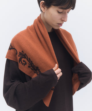 Print-knit scarf