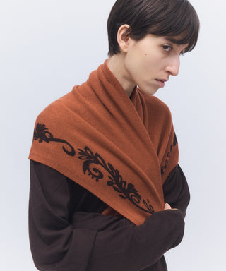 Print-knit scarf
