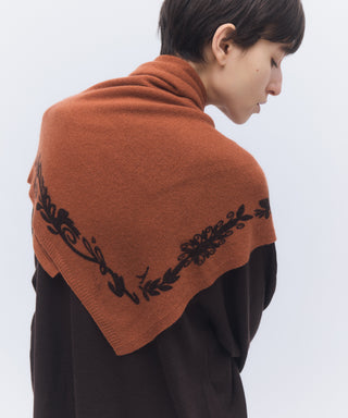 Print-knit scarf