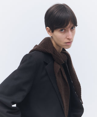 Wool cashmere hoodie scarf