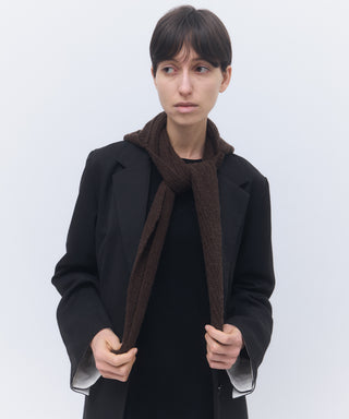 Wool cashmere hoodie scarf