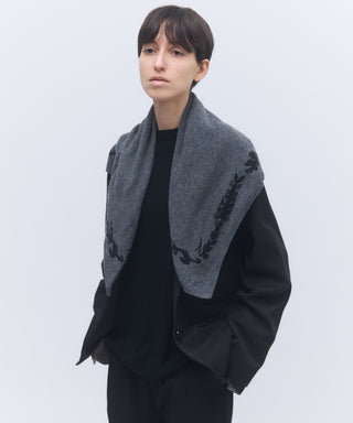 Print-knit scarf