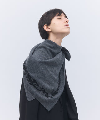 Print-knit scarf