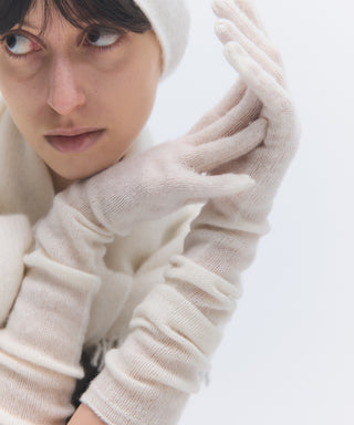 Wool cashmere fluffy gloves