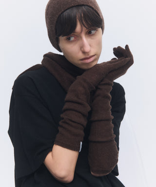 Wool cashmere fluffy gloves