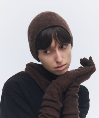 Wool cashmere fluffy beanie