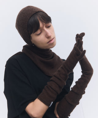 Wool cashmere fluffy beanie