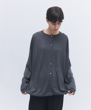 Wool cashmere box-cardigan