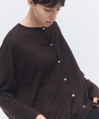 Wool cashmere box-cardigan