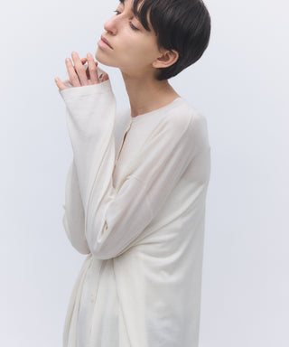 Wool cashmere box-cardigan