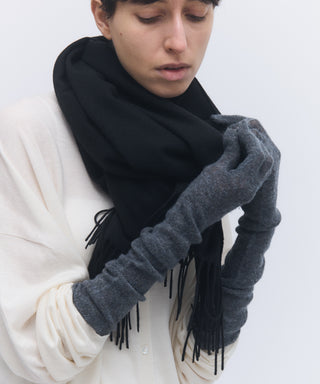 Wool cashmere fluffy gloves