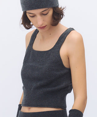 Sheer cashmere camisole