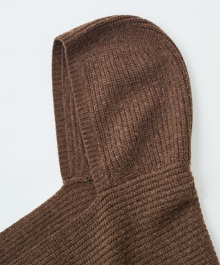 Wool cashmere hoodie scarf