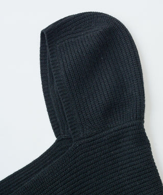 Wool cashmere hoodie scarf