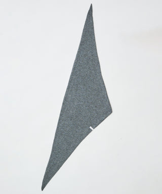 Wool cashmere fluffy triangle scarf