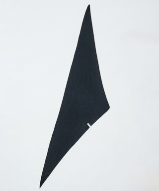Wool cashmere fluffy triangle scarf