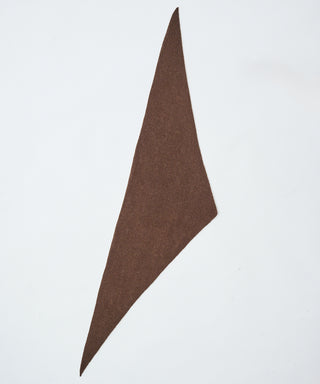 Wool cashmere fluffy triangle scarf