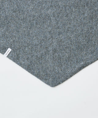 Wool cashmere fluffy triangle scarf
