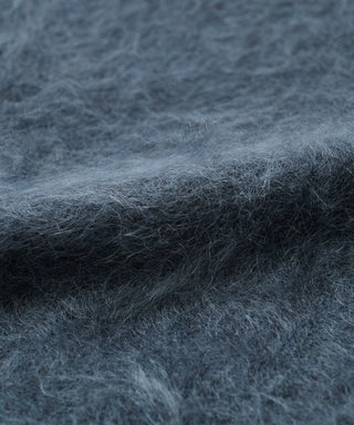 Fur cashmere triangle scarf