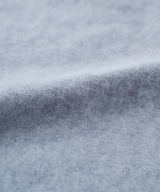 Fur cashmere triangle scarf