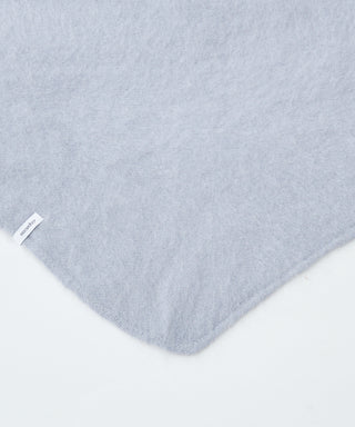 Fur cashmere triangle scarf