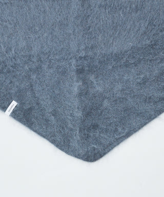 Fur cashmere triangle scarf mini