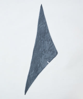 Fur cashmere triangle scarf mini