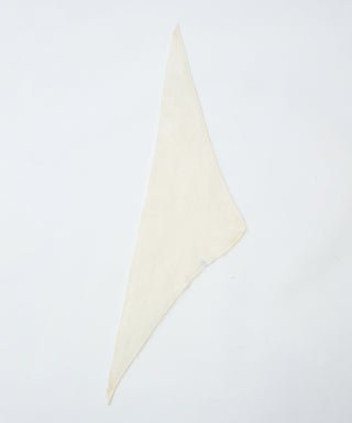 Fur cashmere triangle scarf mini