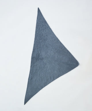 Fur cashmere triangle scarf