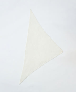 Fur cashmere triangle scarf