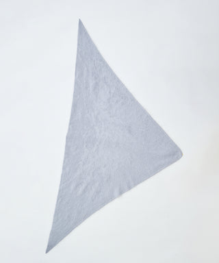 Fur cashmere triangle scarf
