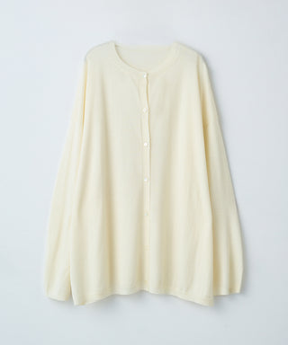 Wool cashmere box-cardigan
