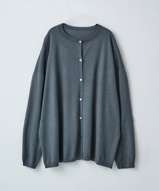 Wool cashmere box-cardigan