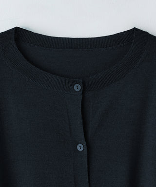 Wool cashmere box-cardigan