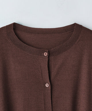 Wool cashmere box-cardigan