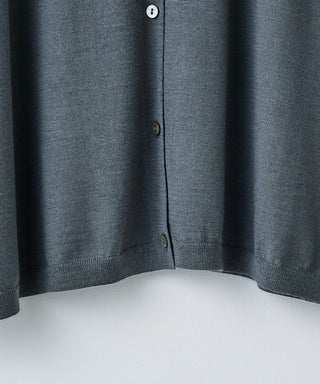 Wool cashmere box-cardigan