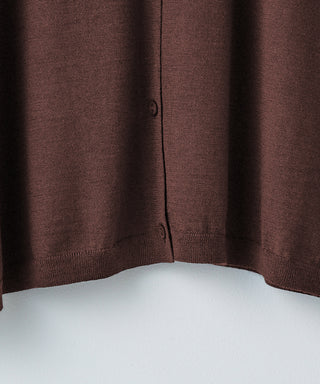 Wool cashmere box-cardigan