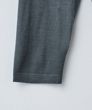 Wool cashmere long-sleeve knit tee