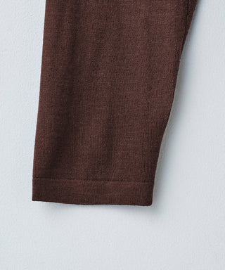 Wool cashmere long-sleeve knit tee
